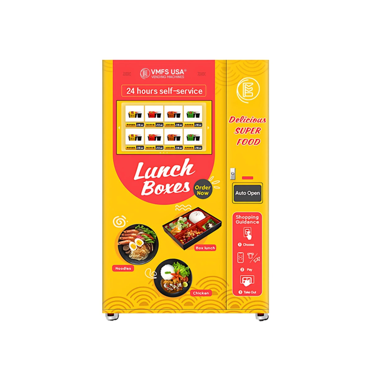 Lunch and meal vending machine