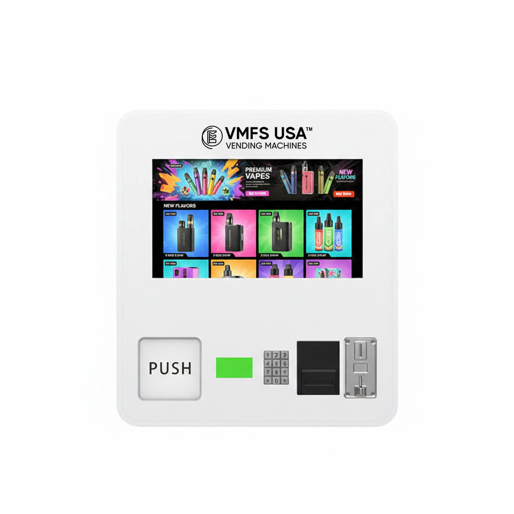 Compact vending with ID scanner for compliance